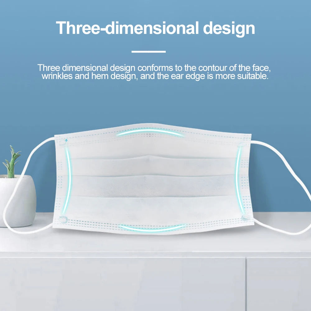 Disposable 3-layer Anti-Dust Face Mask