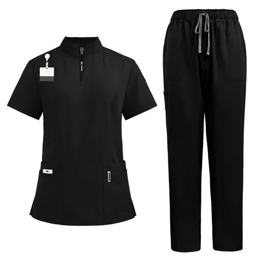 Nurse Surgical Uniforms With zip