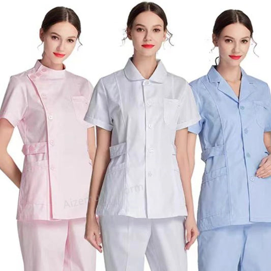 Short Scrubs Top Nurse Uniforms